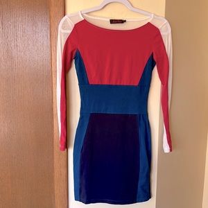 Motel Rocks Colorblock Bodycon Dress